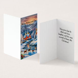 Cozy houses in winter