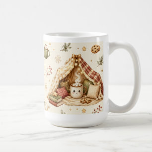 Cozy Hygge Blanket Fort Hot Cocoa Mug