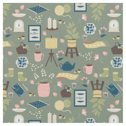 cozy hygge home decor lagom still life fabric