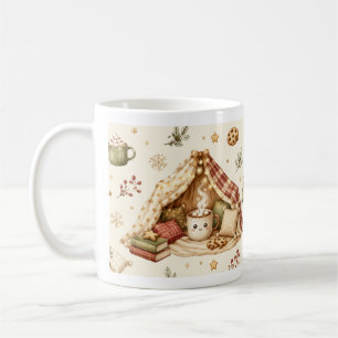 Cozy Hygge Hot Cocoa Blanket Fort Winter Mug