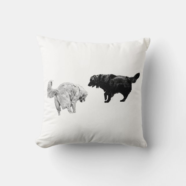 Cozy Ink Companions Throw Pillow (Front)