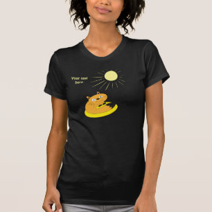 Cozy Introvert Cat Sunbeam Humor Illustration T-Shirt