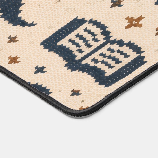 Cozy Jacquard  Desk Mat (Corner)