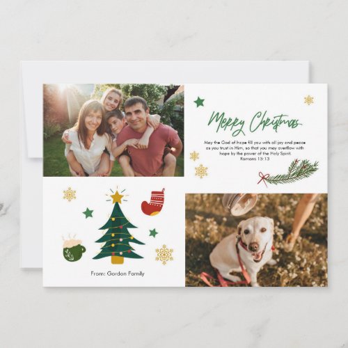 Cozy Joyful Christmas Greeting Card