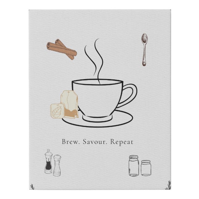 Cozy Kitchen Aesthetic Canvas Art (Front)