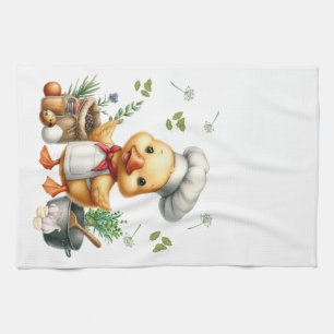 Cozy Kitchen Ducks Cute Cooking Design Towel