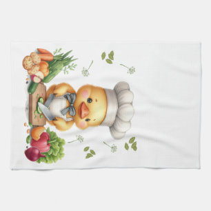 Cozy Kitchen Ducks Cute Cooking Design Towel