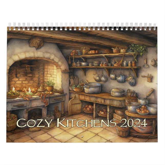 Cozy Kitchens 2024 Calendar Zazzle