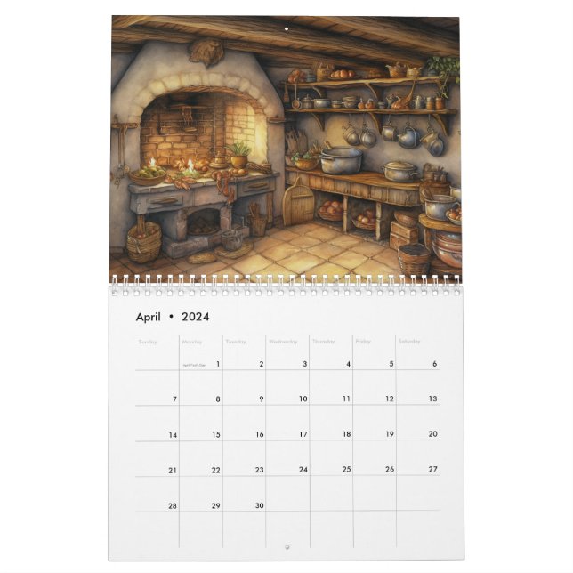 Free Printable 2024 Watercolor Harry Potter Calendar - The Cottage
