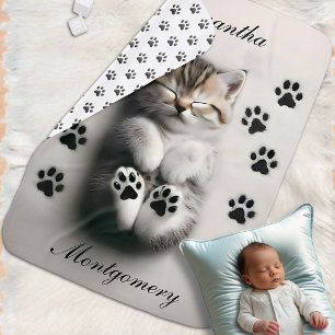 Cozy Kitten Baby Blanket