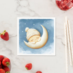 Cozy Knit Nap Cresent Moon Napkins