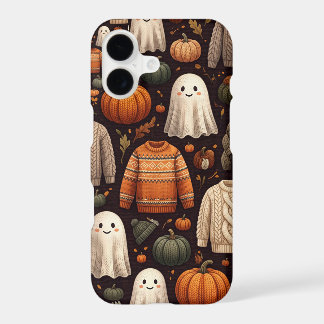 Cozy Knit Sweaters and Cute Ghost iPhone 17 Case