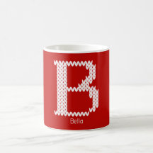 Cozy Knitted Alphabet Letter B