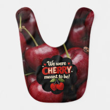 Cozy knitted-style typography and adorable cherry