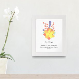 Cozy lantern-themed Ramadan wall print