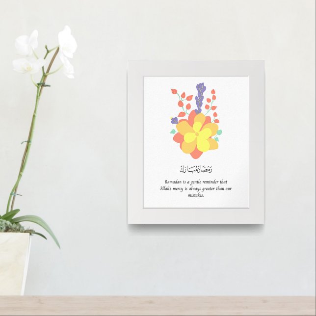 Cozy lantern-themed Ramadan wall print  (Entryway)