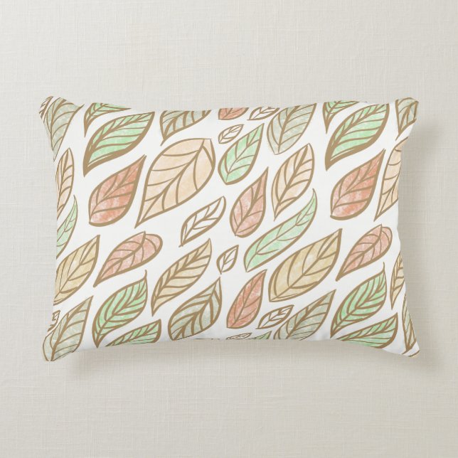 Cozy Leaf Breeze Accent Pillow (Front)