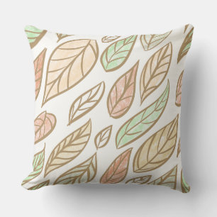 Cozy Leaf Breeze Throw Pillow