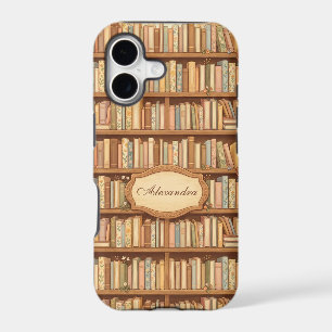 Cozy Library Bookshelf iPhone 17 Case