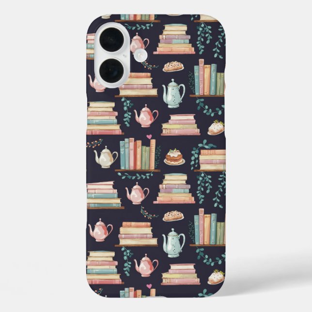 Cozy Library Charm Case-Mate iPhone Case (Back)