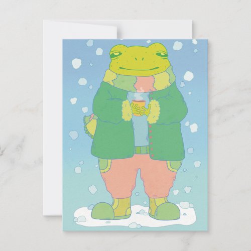 Cozy Little Frog Postcard