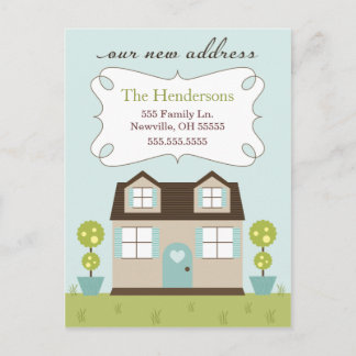 Cozy Little Home Moving Announcements