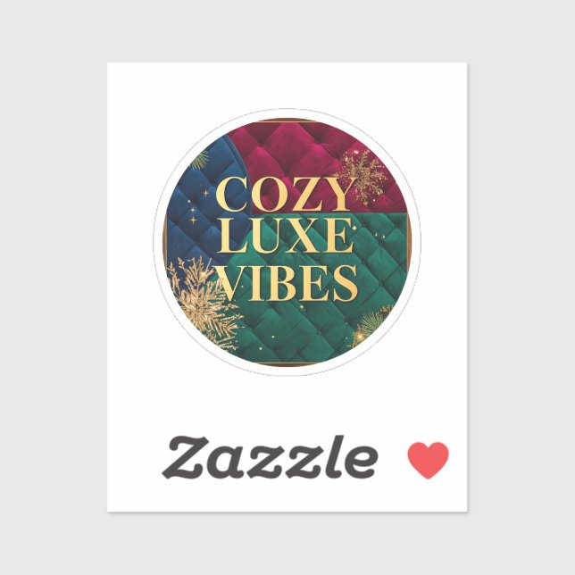 Cozy Luxe Vibes – Elegant Aesthetic Comfort Sticke Sticker (Sheet)