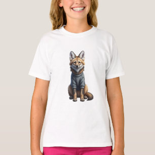 Cozy Maned Wolf Puppy Kids T-Shirt