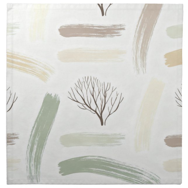 Cozy  Minimal Winter Aesthetic Pattern   Cloth Napkin (Front)