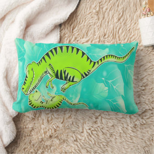 Cozy Mom and Baby T-Rex Dinosaur Nursery Body Pill Lumbar Pillow