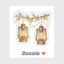 Cozy Moon Light Lantern Fairy Lights Watercolor