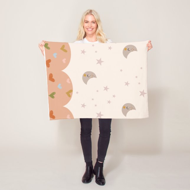 Cozy Moonlit Dreams Fleece Blanket (In Situ)