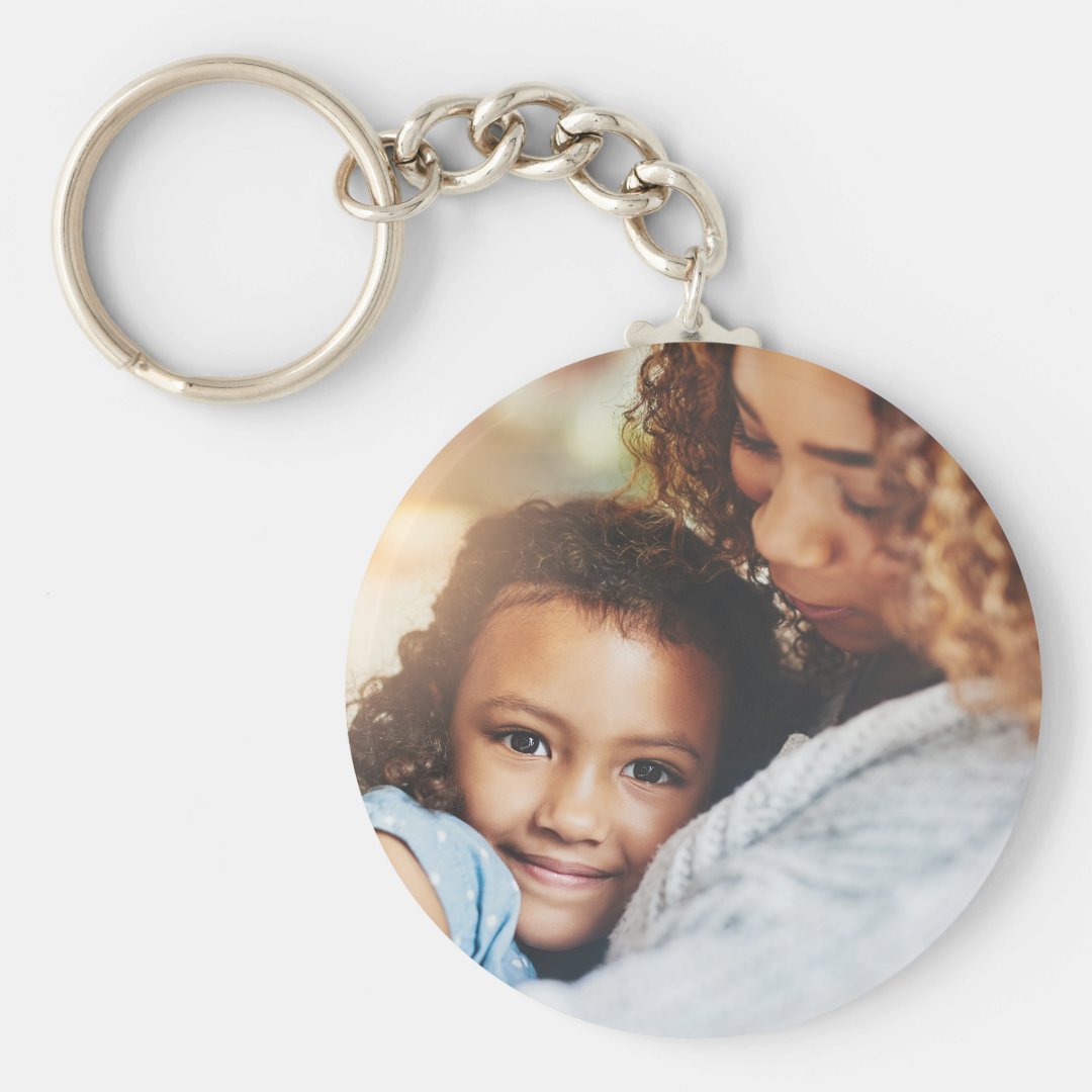 Cozy Mother and Child Keychain | Zazzle