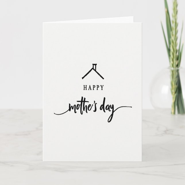 Cozy Mothers Day Rooftop Card (Front)
