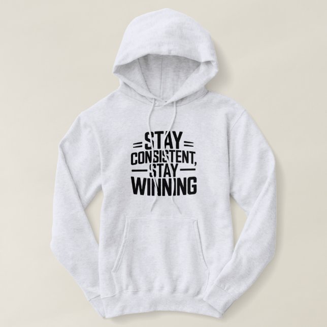 Cozy Motivational Quote Hoodie, winter outfit Hoodie (Design Front)