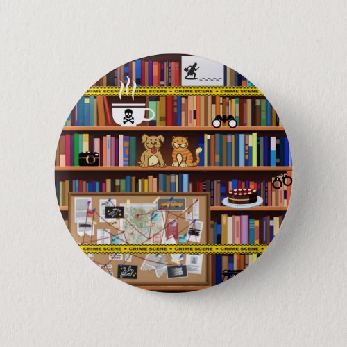 Cozy Mysteries Bookshelf Button