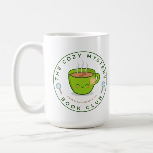 Cozy Mystery Book Club Logo  Mascot Mug