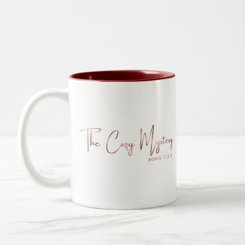 Cozy Mystery Book Club Sleuther Two_Tone Coffee Mug