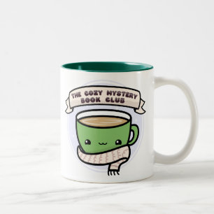 Cozy Mystery Book Club Two-Tone Coffee Mug