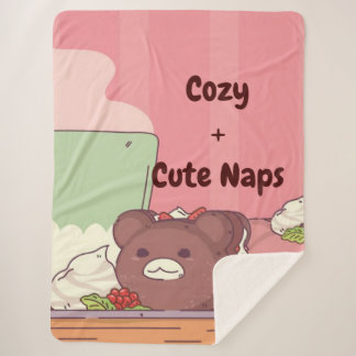 Cozy nap sherpa blanket