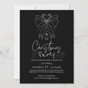 Cozy Nature Elegant Ornament Christmas Party Invitation