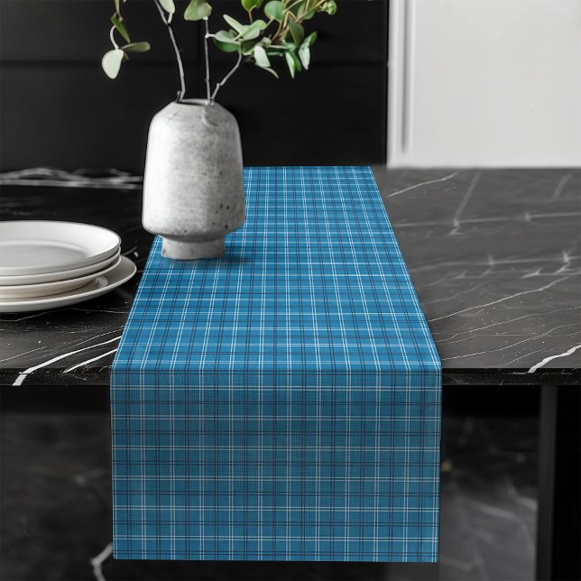 Cozy Navy and Blue Check Table Accent Piece Long Table Runner (Cozy Navy and Blue Check Table Accent Piece Long Table Runner)