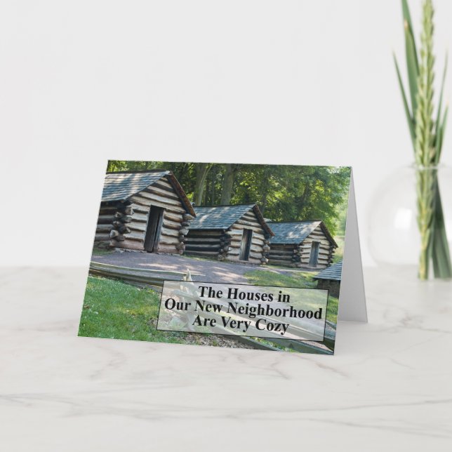 Cozy Neighborhood - Funny Change of Address Announcement (Front)