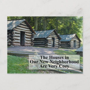 Cozy Neighborhood - Funny Change of Address Announcement Postcard