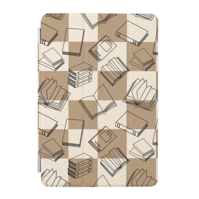 Cozy Neutral Book Pattern iPad Mini 7.9" Case  (Front)