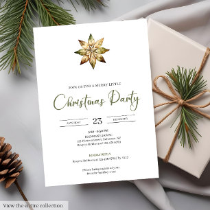 Cozy Neutral Earthy Minimalist Watercolor Holiday Invitation