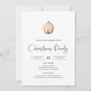 Cozy Neutral Sage Green Scandinavian Christmas Invitation