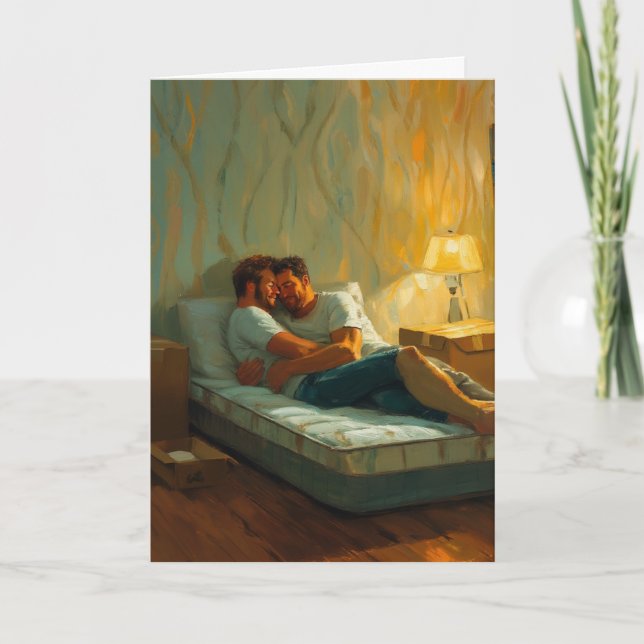 Cozy New Apartment Cuddle Card (Front)