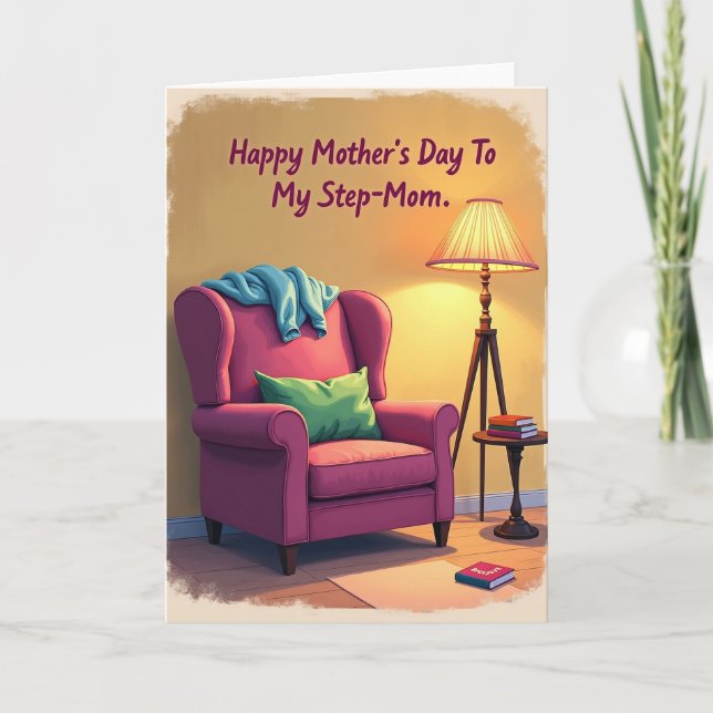 Cozy Nook Mothers Day Illustration Card (Front)