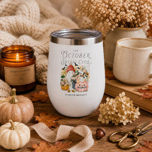 Cozy October Social Club Ghosts Thermal Wine Tumbler